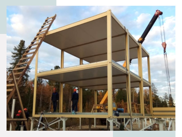 Строительство модульных здания Карасук