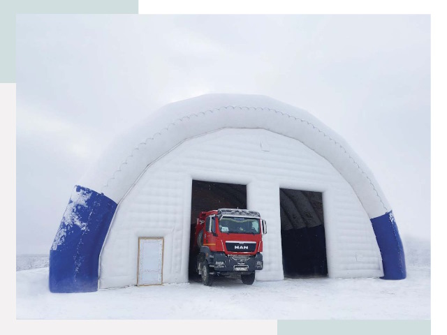 Мобильные ангары в Карасуке