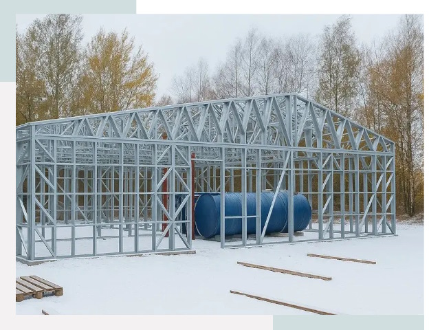 Металлические ангары в Карасуке