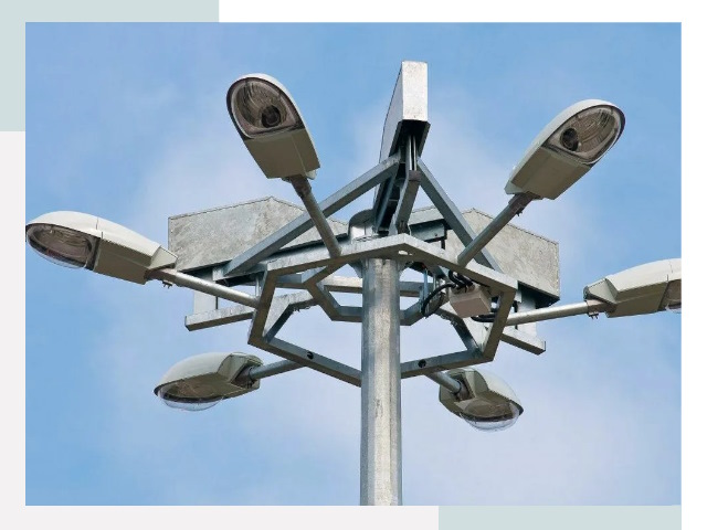 Монтаж осветительных мачт в Карасуке