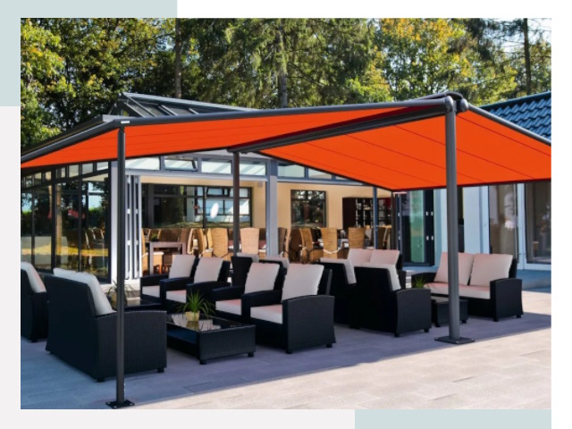 Навесы для кафе и ресторанов в Карасуке