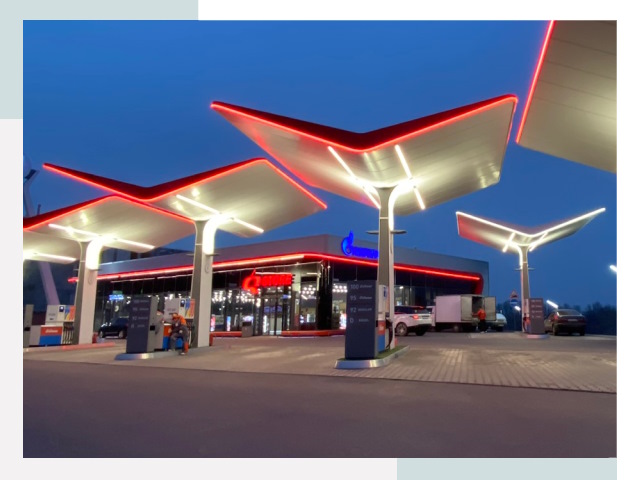 Навесы для АЗС в Карасуке