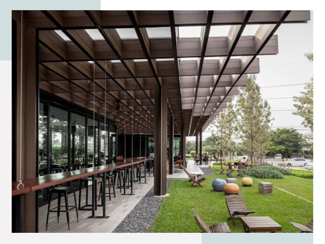 Летние веранды для кафе в Карасуке