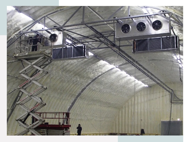 Оснащение ангаров в Карасуке