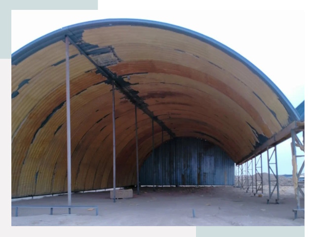 Реконструкция ангаров в Карасуке