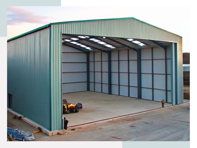 Строительство ангаров в Карасуке